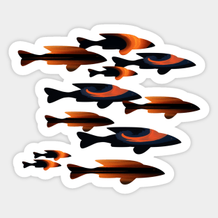 Red Fish Sticker